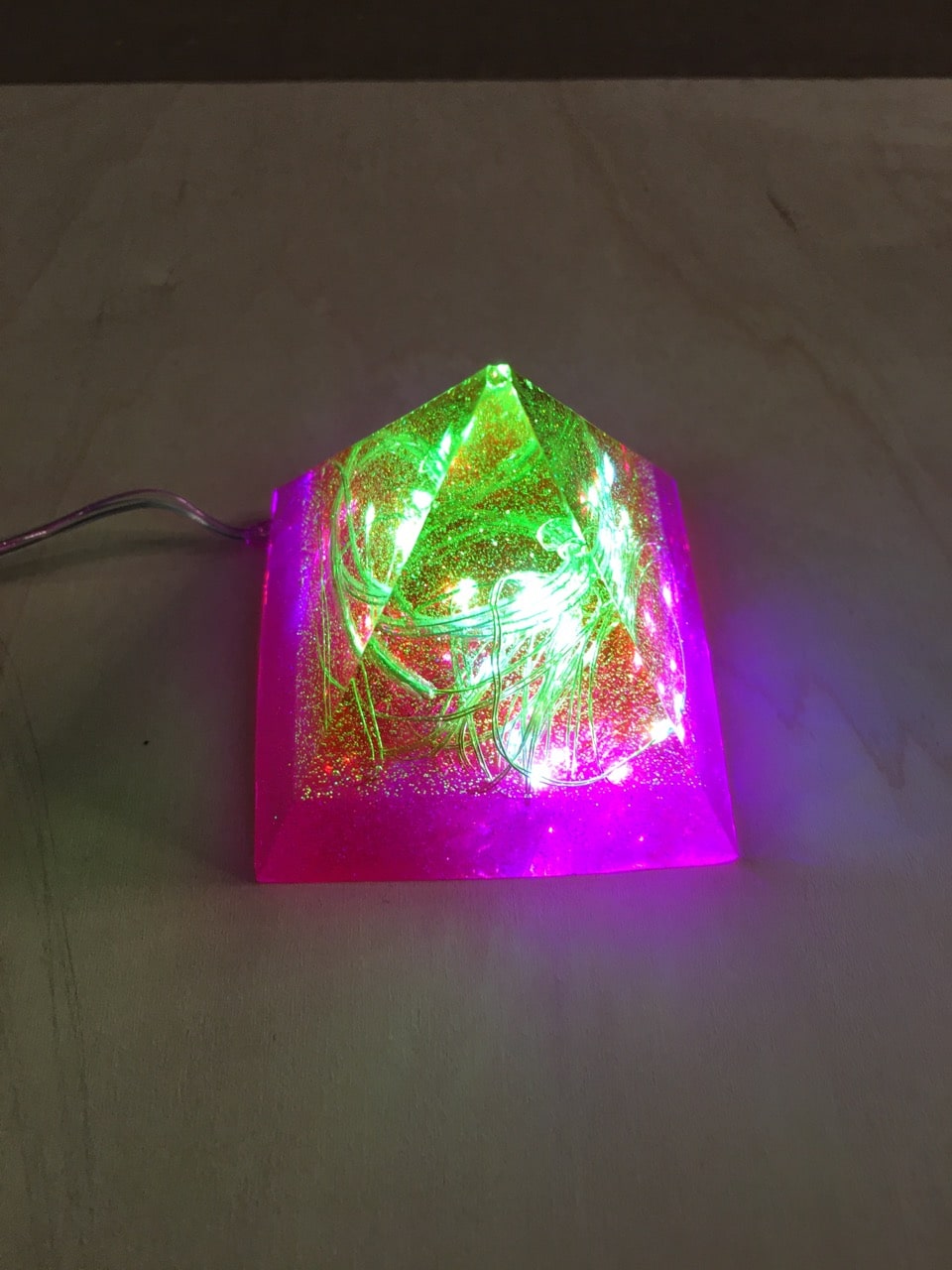 Resin Pyramid Night Light LARGE – Cool Creations by Matt Hubbard